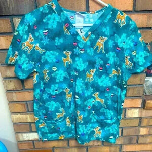 Women’s Rudolph the Red-nosed Reindeer Scrub Top